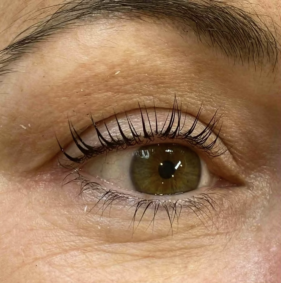 Lash lift on natural lashes
