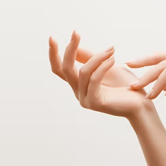 Natural manicured nails