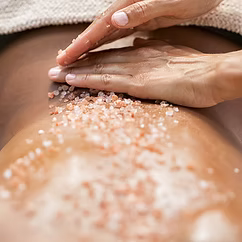 Himalayan salt body ritual treatment